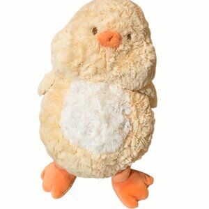 2012 Demdaco Nat & Jules Daffodil Duckling Chick Stuffed Plush Beanbag Toy 14"